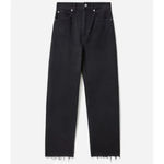 Everlane NEW Sz 26 Short The Way High Straight Jean Coal Black Organic Cotton Photo 1