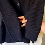 Jenni Kayne  Cocoon Cardigan Oversized Cashmere Black Small GUC Photo 3