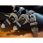 Guanghuiyuzu Black Pointed Toe Buckle Strappy Block Heels Women's Size 35 Photo 6