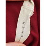 Lush Clothing LUSH Women's Maroon Chiffon Semi Sheer Blouse Top Lightweight Silky Size… Photo 5