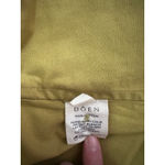 Doen High Waist Pleated Cotton Shorts Mustard Yellow Size 10 Photo 9