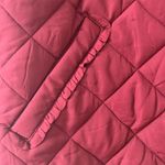 J.Crew  Factory ruffle trim burgundy vest in size Medium Photo 3