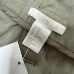 H&M belted high waist khaki wide leg pants Photo 3
