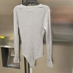 đź’•FAVORITE DAUGHTERđź’• Bodysuit Knit Cardigan Long Sleeve ~ Moth Gray XS NWT Photo 9