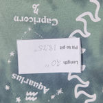 Mighty fine Green Distressed Blame It On My Zodiac Cropped Tee Size Small Photo 10