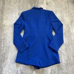 Endless Rose  Blazer Romper Women's Large Blue Double Breasted Long Sleeve New Photo 11