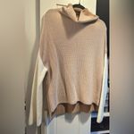 NWOT Miracle Color Block Knit Cowl Neck Sweater White Size s/m Photo 6