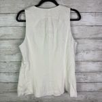 Madewell  Scoopneck Cutaway Vest White Size 10 Photo 3