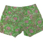 Lilly Pulitzer Womens The Callahan Shorts 100% Cotton Lion Green Pink Size 2 Photo 2