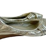 Cole Haan  Gold Metallic Peep Toe Shoes Photo 2