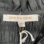 Love The Label Anthropologie Black Smocked Puff Sleeve Blouse Sz.S NWT Photo 8