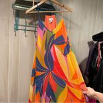 Nicole Miller Cute NWOT floral tropixal maxi pull on dress  jungle beach safari Photo 11