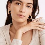 Madewell puffed large hoop earrings Photo 0