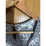 Sundance  Tiered Floral Midi Dress Small White Navy My Matilda Photo 1