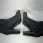 Juicy Couture LUPIA SUEDE & KNIT ANKLE BOOTS W/BACK ZIP SZ 10M GREY PREOWNED Photo 5