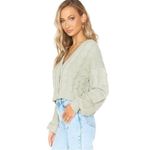 Show Me Your Mumu  Sage Cable Knit Conrad Cardigan Coastal Bohemian Cozy XS Photo 1