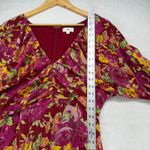 LPA Revolve Cassia Floral Mini Dress Long Sleeve Smocked Cuffs Party Dress Sz S Photo 9
