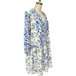 Tolani Collection Mae Geo Blue White Floral Knee Length Dress Size Large, NWT Photo 3