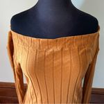 Free People We The Free Off The Shoulder Long Sleeve Ribbed Top - Extra Large Photo 1