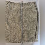 Vintage Beverly & Monika Cream Sequin Skirt Large Gold Photo 10
