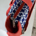 Travelon Red & Blue Geometric Travel Tote Bag With Zipper Closure & Inner Pocket Photo 5