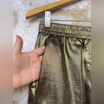8 PM the label metallic pull up pants size XS Gold Photo 3