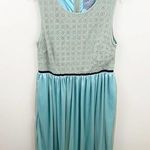 Modcloth “Don’t Go Breaking My Heart” A-Line Dress Sea Green/Ivory/Sky Blue Photo 0