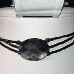 Vintage Gothic Black Faceted and Black Iridescent Seed Bead Necklace Photo 0
