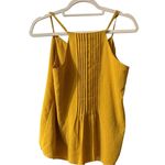 Sanctuary  Womens Bright Mustard Yellow Gingham Print Tank Blouse Sz S Photo 1