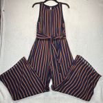 Plenty by Tracy Reese‎ Striped Wide Leg Jumpsuit Sleeveless Casual Size S Blue Photo 0