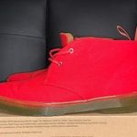 Dr. Martens Daytona Red Overdyed Twill Canvas Boots New in Box Women’s Size 11 Photo 0