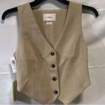 Wilfred NWT  Pacino Cream Button-Up Vest Photo 0