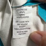 Amanda Uprichard Mohan Strapless Faux Leather Dress Marina Blue Photo 8