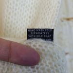 Wooden Ships Open Knit Sweater Women S M Ivory Mohair Wool Alice Elastic Hem Photo 10