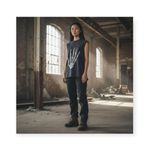 Unif Rare: š¤ Y2K Skeleton Skull Hand Muscle Tee Tank š¤ Vintage Black š¤ Small š¤ Photo 1