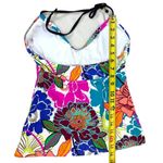 Trina Turk  | Small | Radiant Blooms Floral Padded Cup Tankini Halter Swim Top Photo 7