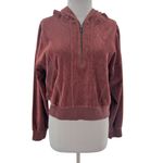 Anthropologie NWT  Daily Practice brown velour hoodie sz L Photo 7