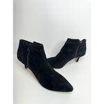 Bella Vita Booties Womens Bindi Shoot Black Kid Suede Leather Size 8 WIDE Photo 4