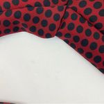 Alembika Dynamite Days Dynamo Flare Leg Cropped Pants Brick Red Black Polka Dot Size 8 Photo 7