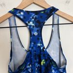 Lululemon - Cool Racerback Windy Blooms Saphire Blue Multi Workout Tank Training Photo 5