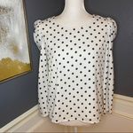 Valencia and Vine Polka Dot Blouse White Photo 5