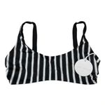 Tori Praver Swimwear Tori Praver Deja Striped Bikini Top Medium Black White Photo 4