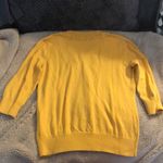 Banana Republic  3/4 Sleeve Golden Yellow Cardigan, size small Photo 2