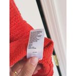 Urban Outfitters Textured Quarter Henley Sweater Small Red Cropped Cozy Holiday Photo 5