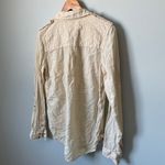 Maeve  Tan Utility Button Down Long Sleeve Shirt Women's Size 6 Photo 3