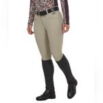 Kerrits  Equestrian Ladies Crossover II Knee Patch Riding Breeches Pants Large Photo 2