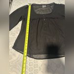 Love Squared  Black Lace Detail Blouse Photo 5