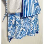 Lilly Pulitzer  Sammi Romper Dress Aqua Lounge Engineered Resort‎ White Blue 4 Photo 2