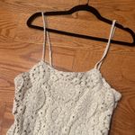 Mango Cream Crochet Mini Dress Photo 1