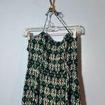Free people green and cream maxi halter top dress size US 8 Photo 1